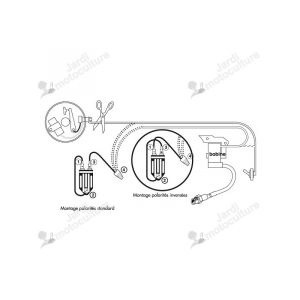 Module d'allumage universel 2 fiches en aluminium