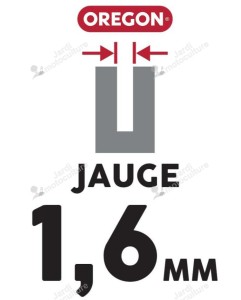 GUIDE CHAINE TRONCONNEUSE OREGON 203SLHD025 - 50CM - 20" - PAS 3-8 - JAUGE 1.6 MM - .063 - 72 MAILLONS - 72 ENTRAINEURS