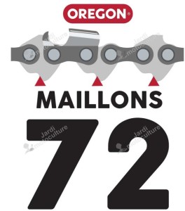 GUIDE CHAINE TRONCONNEUSE OREGON 203SLHD025 - 50CM - 20" - PAS 3-8 - JAUGE 1.6 MM - .063 - 72 MAILLONS - 72 ENTRAINEURS