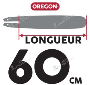 GUIDE DE TRONÇONNEUSE OREGON 243RNDD025 POWERCUT 60 CM 3/8"