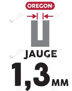 GUIDE CHAINE TRONCONNEUSE OREGON 160SXEA074 - 40CM - 16" - PAS 3-8 LP- JAUGE 1.3 MM - 0.50 - 55 MAILLONS