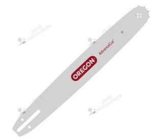 GUIDE CHAINE TRONCONNEUSE OREGON 160SXEA074 - 40CM - 16" - PAS 3-8 LP- JAUGE 1.3 MM - 0.50 - 55 MAILLONS