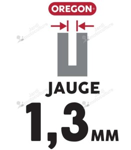 GUIDE CHAINE TRONCONNEUSE OREGON 140SDEA041 35CM - 14" - PAS 3-8LP - JAUGE .050 - 1.3MM - 52 MAILLONS - 52 ENTRAINEURS
