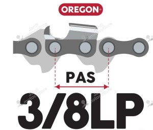 GUIDE CHAINE TRONCONNEUSE OREGON 120SXEA041 30CM - 12" - PAS 3-8LP - 0.50 - 45 MAILLONS ENTRAINEURS