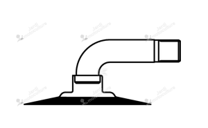 135006TR87 Chambre à air pour jante de Ø 6", 13x5.00-6, valve courbée 90° TR87