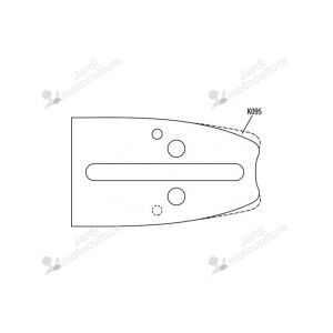 Pack de 1 guide 180MLBK095 + 2 chaînes 95TXL072E OREGON Stihl