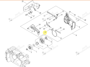 Goupille 9305030098 pour tronçonneuse Echo
