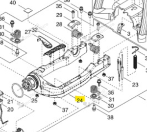 Berceau Moteur Echo & Shindaiwa C600001210