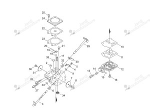 Valve carburateur tronçonneuse ECHO P005003130