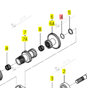 Collet d'Axe Iseki 1427-203-002-00