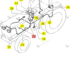 Attache Faisceau Iseki 1427-621-026-00