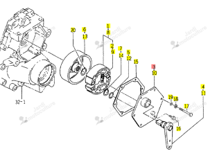 Couvercle Iseki 1427-310-220-10