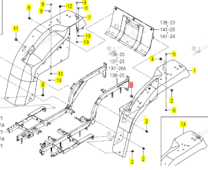 Passe-fil ISEKI 1432-665-014-00
