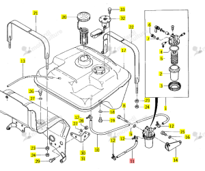 Conduit Iseki 1421-102-001-10