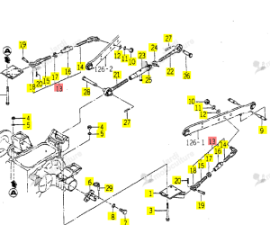Stabilisateur Iseki 1560-525-280-30