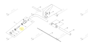 Axe pour arbre de sorti ECHO C534000341