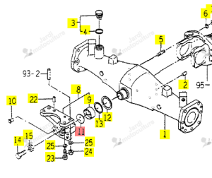 Entretoise Iseki 1560-433-004-00