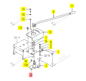 Goupille Iseki 1480-504-002-00
