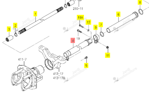 Tube ISEKI 1488-410-200-00