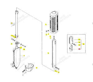 Embout d'Échappement Iseki 1434-915-210-00