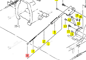 Bouton ISEKI 1444-328-272-00