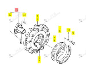 Moyeu Renforcé Double Iseki 1365-241-220-00