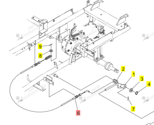 Câble Différentiel Iseki 0671-680-011-0
