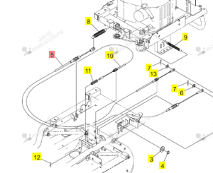 Câble Embrayage Lame Iseki 0671-760-012-0