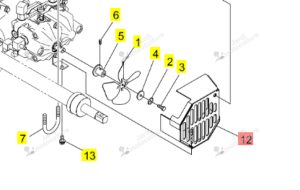 Carter Protection Ventilateur Iseki 0675-140-300-0
