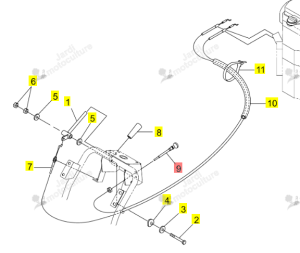 CABLE STARTER ISEKI 0672-651-011-0