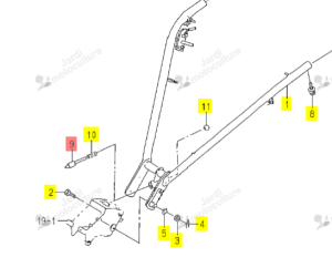 Verrou Iseki 1118-311-002-00