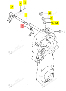 Levier Iseki 1110-235-200-00