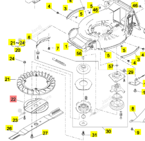 Anneau Support Lame Iseki 11102-151