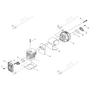 Capuchon échappement a313001910 pour débrousailleuse Echo / Shindaiwa
