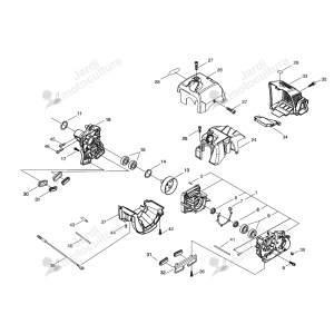 Joint spi 10021305530 pour débrousailleuse, Echo - Shindaiwa