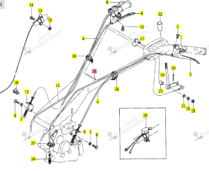 Câble d'embrayage ISEKI 1351-401-001-00