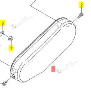 Capot ISEKI 1118-611-001-00
