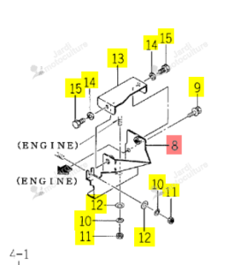Couvercle Iseki 1105-126-290-00