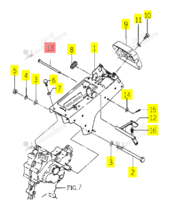 Goupille Iseki 1105-311-001-00