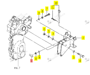 Goupille Iseki 1105-930-001-00