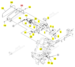 Capot Guide Levier HST Iseki 0679-610-230-0