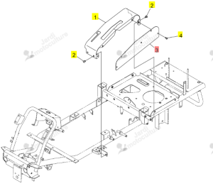Capot Latéral Commandes Iseki 0679-660-210-0
