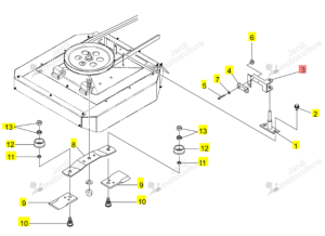 Levier de frein Iseki 0677-720-011-0