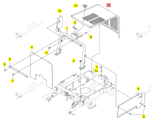 Capot Moteur Iseki 0681-830-240-0