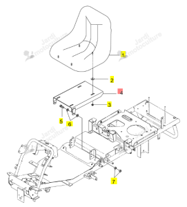 Platine Support Siège Iseki 0679-870-200-0