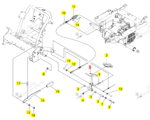 PEDAL FREIN ISEKI 0680-620-200-0