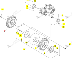 ROUE AR AGRAIRE D. 4.00-7-4PR ISEKI 0675-321-210-0