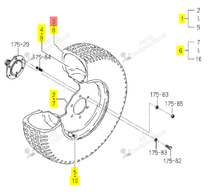 PNEU AVANT GAZON 212/80D15 ISEKI 1510-417-311-10