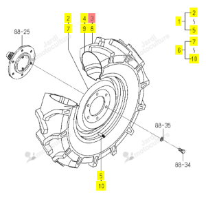PNEU AVANT AGRAIRE 7-14-4 ISEKI 1446-417-211-10