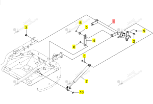 Bras de Relevage Iseki 0673-751-230-0